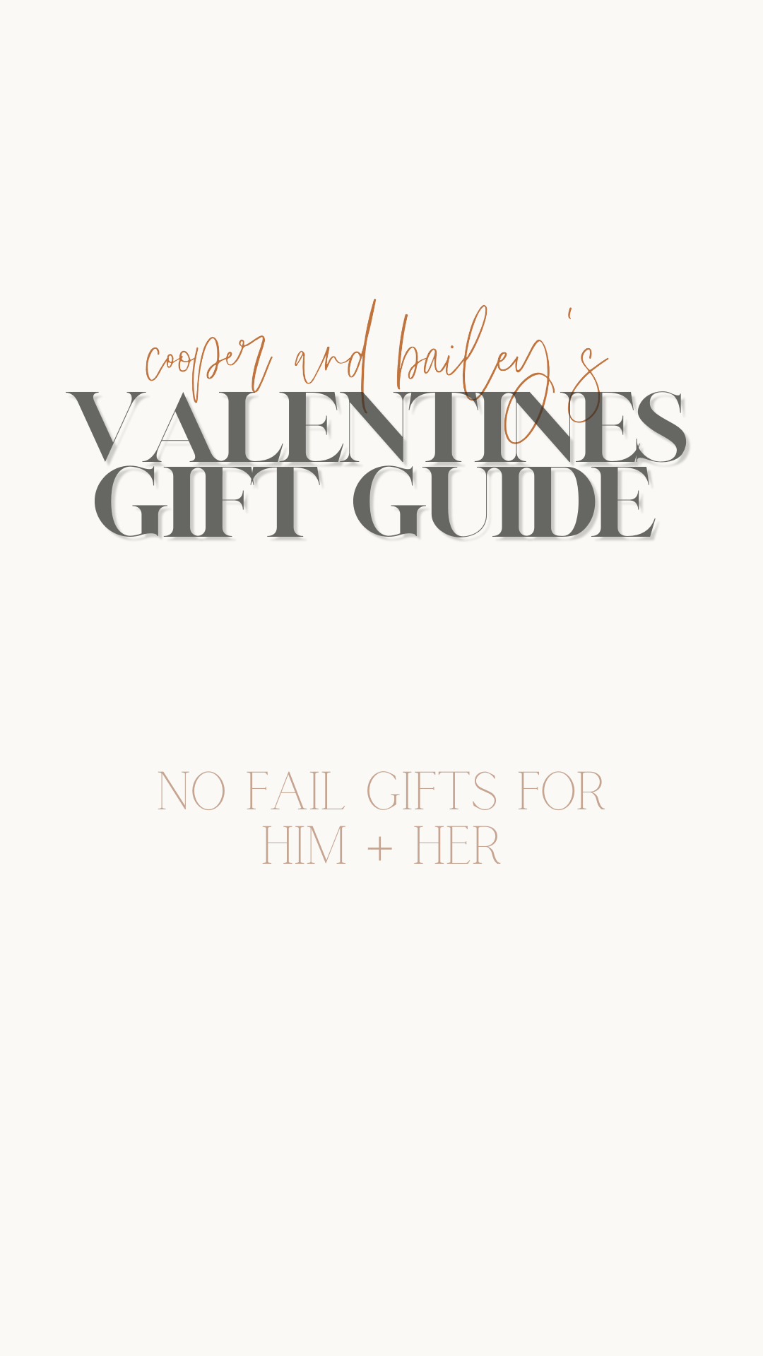 Valentine's Gift Guide