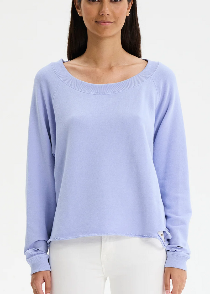 CHRLDR ANNA DISTRESSED SWEATSHIRT