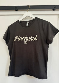 EMBROIDERED HIGH WAISTED TEE