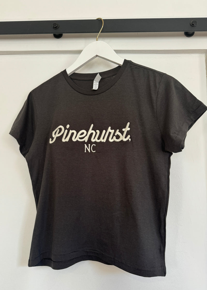 EMBROIDERED HIGH WAISTED TEE
