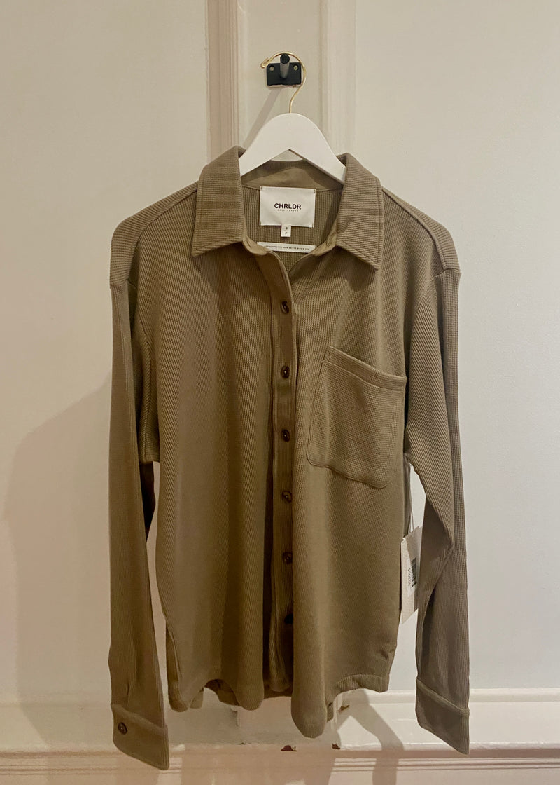 LAUREN BUTTON UP