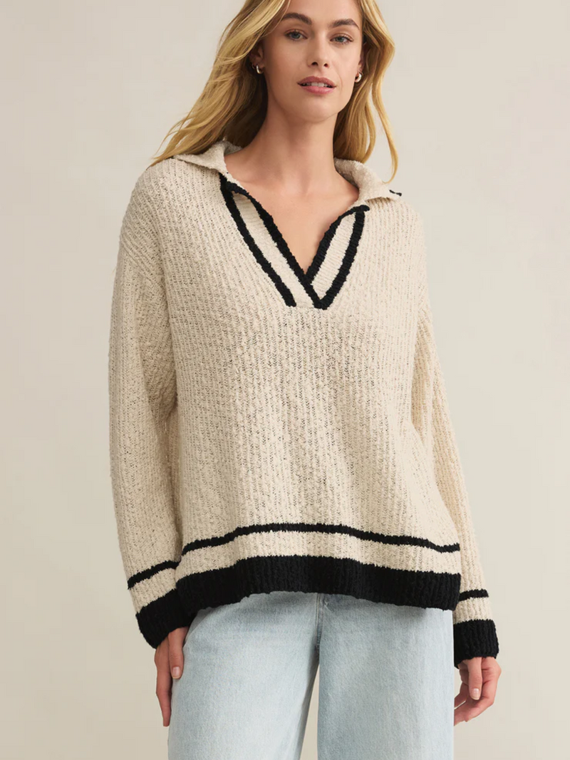 Z SUPPLY HAMMOND POLO SWEATER
