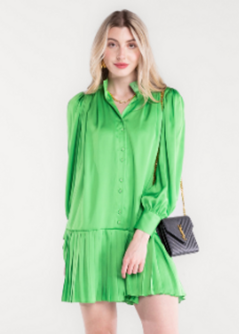 ALDEN ADAIR REAGAN DRESS LIME