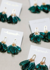 PEACOCK FEATHER EARRINGS