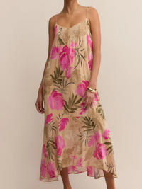 BENSON ULA TROPICAL MIDI DRESS Z SUPPLY
