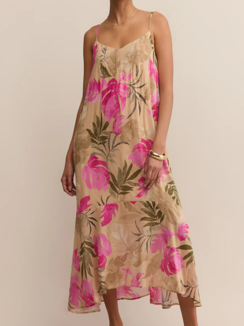 BENSON ULA TROPICAL MIDI DRESS Z SUPPLY