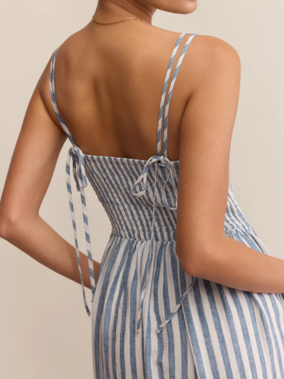 NADINE STRIPE MIDI DRESS Z SUPPLY