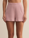 Z SUPPLY HORIZON RIB SHORT IN PINK PEARL
