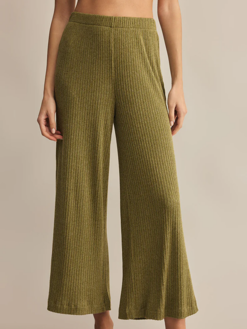Z SUPPLY COASTLINE RIB PANT IN FERN