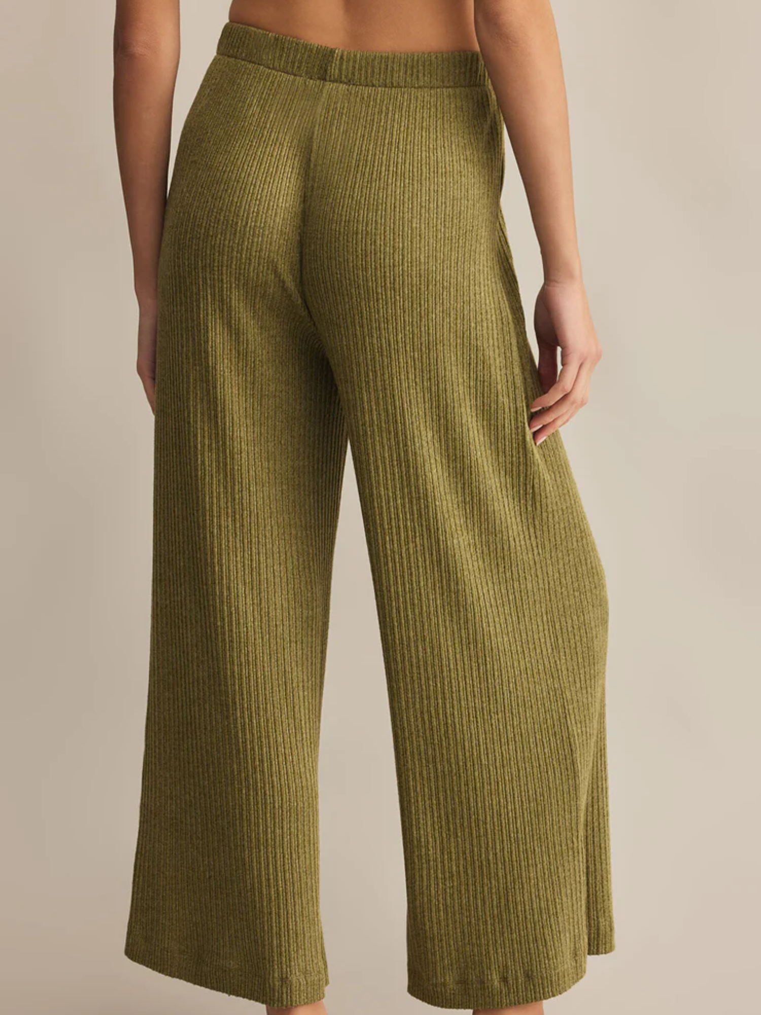 Z SUPPLY COASTLINE RIB PANT IN FERN