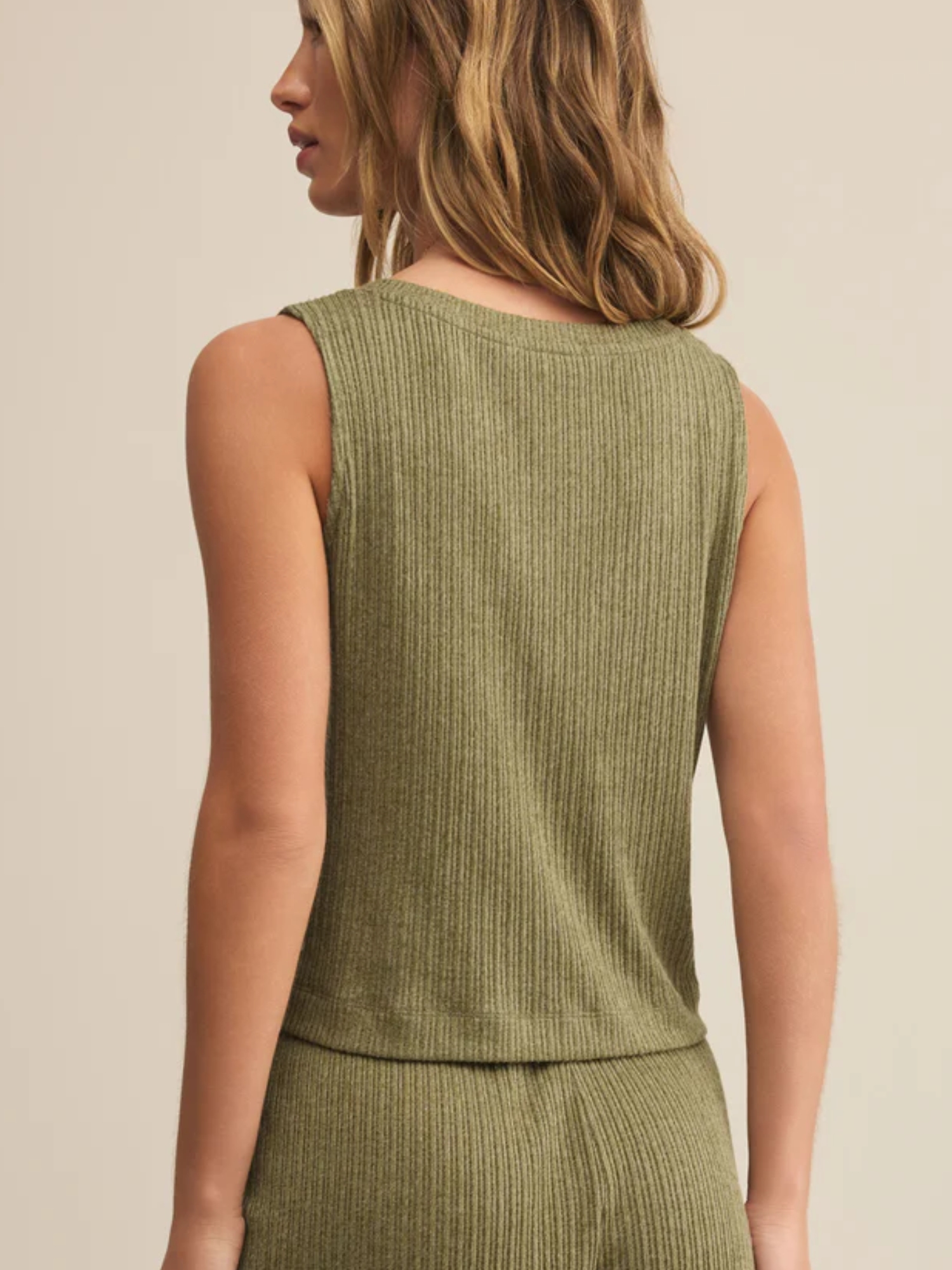 SLOANE V-NECK RIB TANK