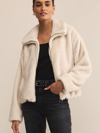 Z SUPPLY AMETHYST FAUX FUR JACKET
