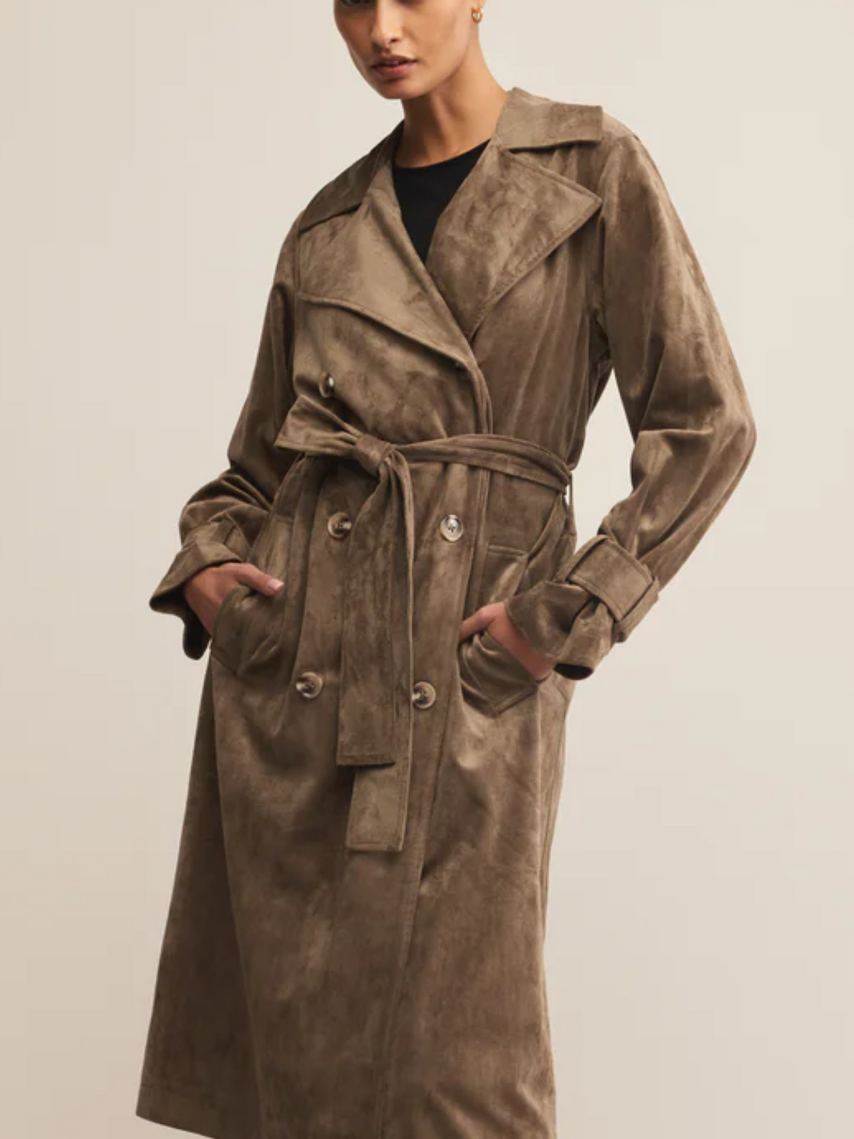 Z SUPPLY DORIAN SUEDE TRENCH