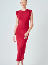 KNIT SHOULDER DRESS