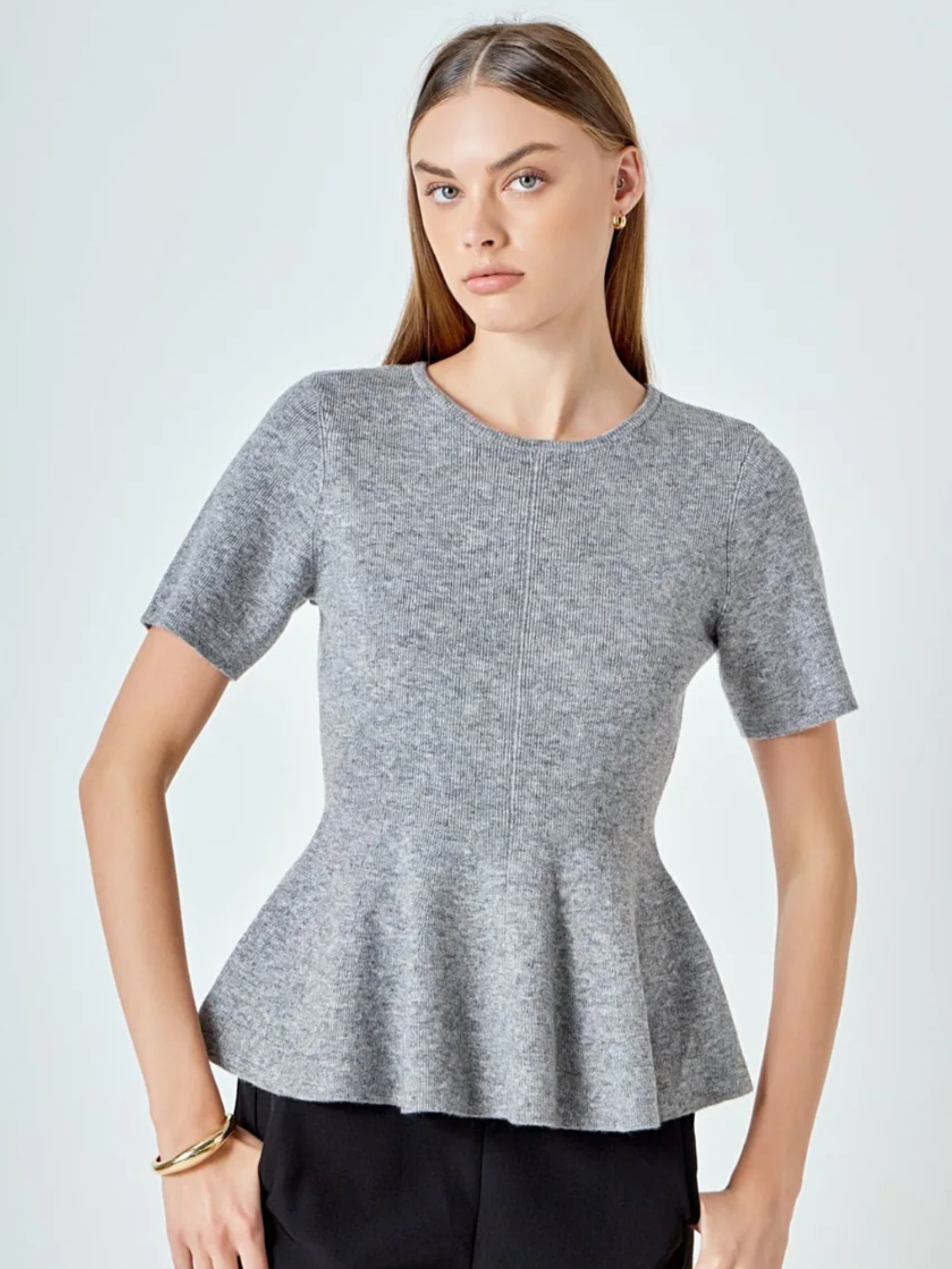 PEPLUM KNIT