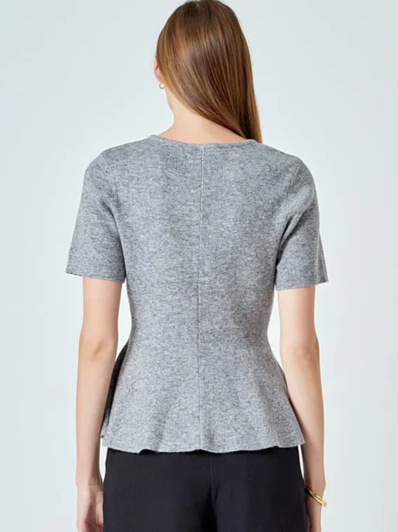 PEPLUM KNIT