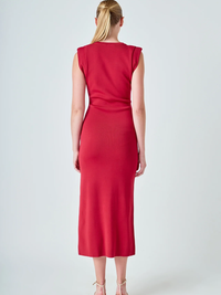 KNIT SHOULDER DRESS