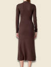 LONG SLEEVE RIB DRESS