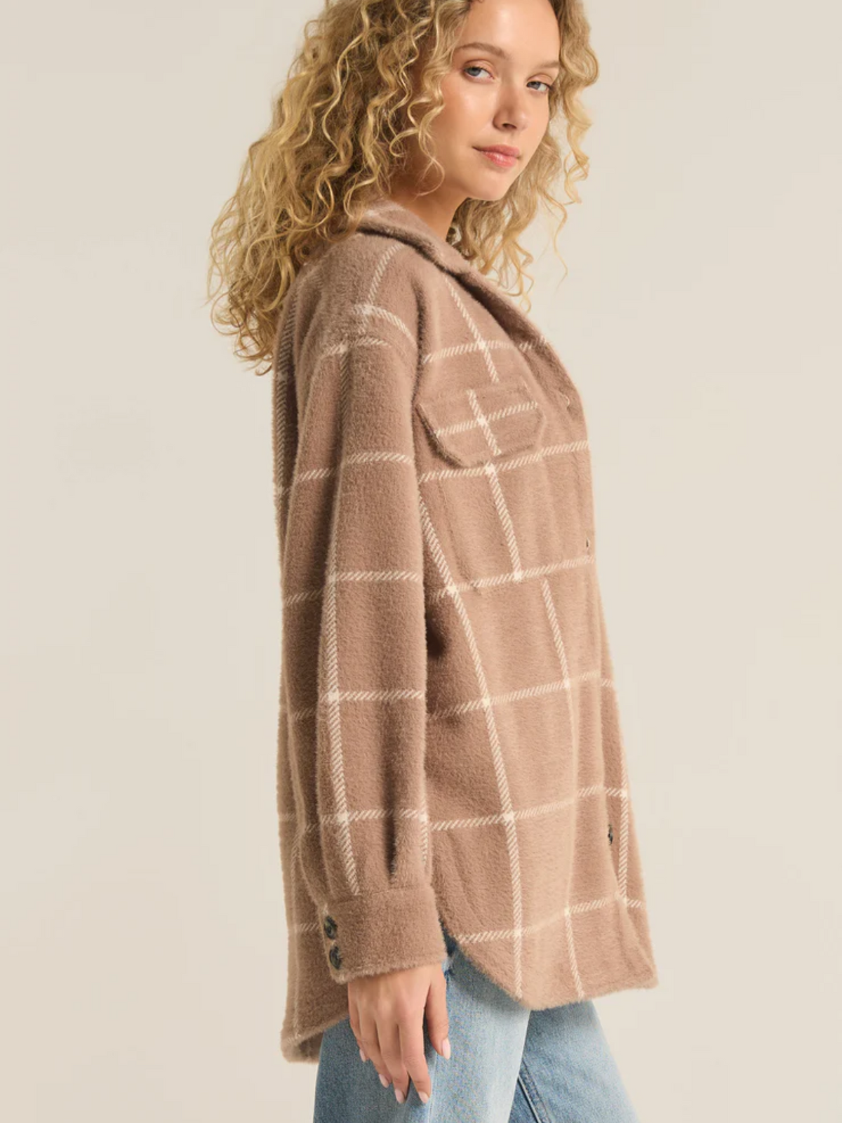 PLAID TUCKER JACKET