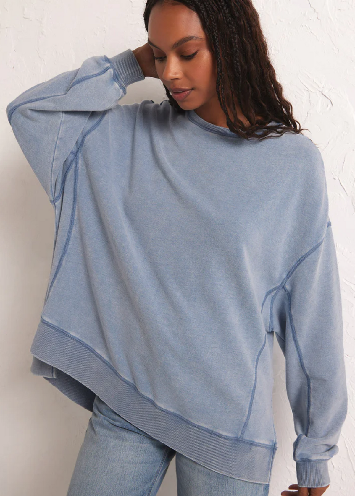 WASHED DENIM KNIT WEEKENDER