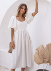 CHERIE PUFF SLEEVE MIDI