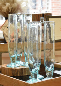 RECYCLED GLASS CHAMPAGNE FLUTES - Cooper & Bailey's
