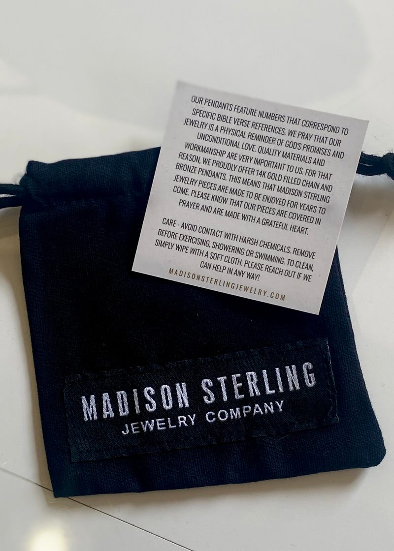 MADISON STERLING 3:16 NECKLACE